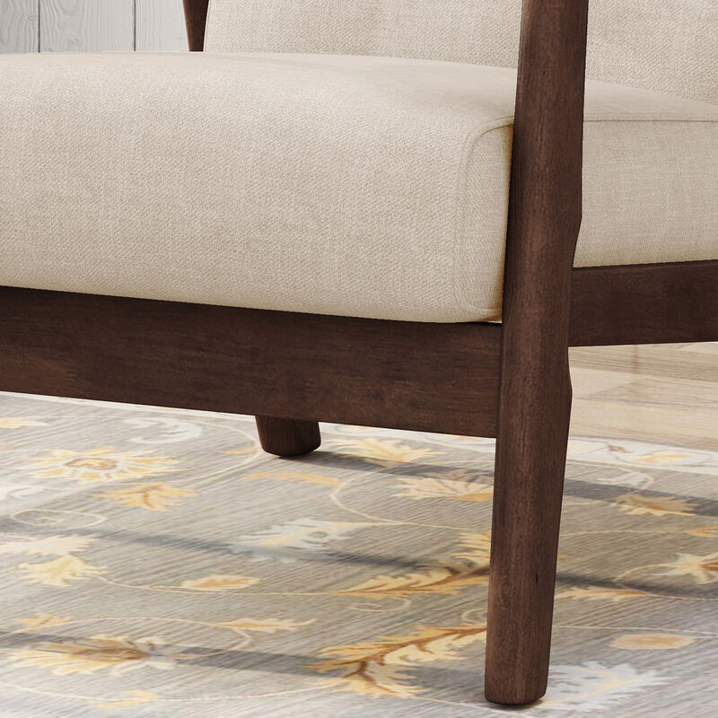 Merax Mid-Century Modern Tufted Armchair Accent Chair