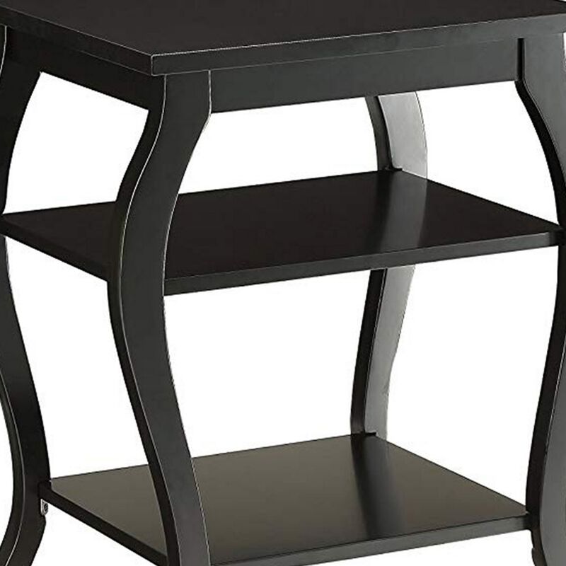 Becci End Table, Black-Benzara