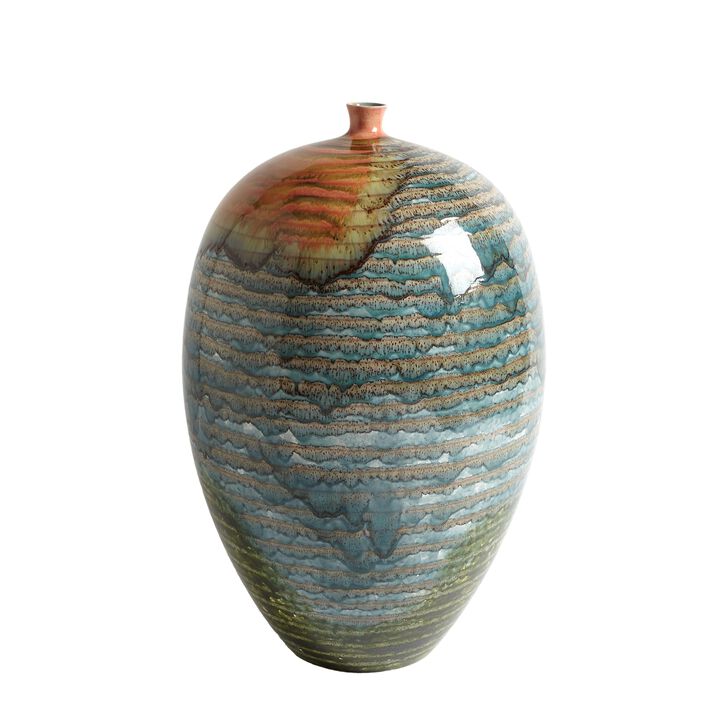 Watercolor Ringed Vessel