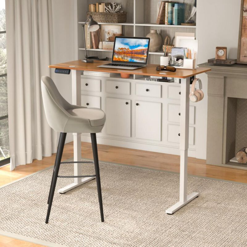 Hivvago 55 x 24 Inches Sit Stand Home Office Desk with 3 Memory Height Settings