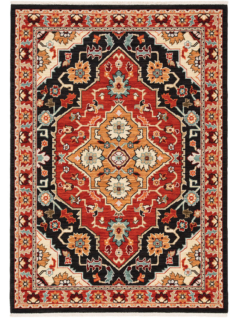 Lilihan 3'3" x 5' Black Rug