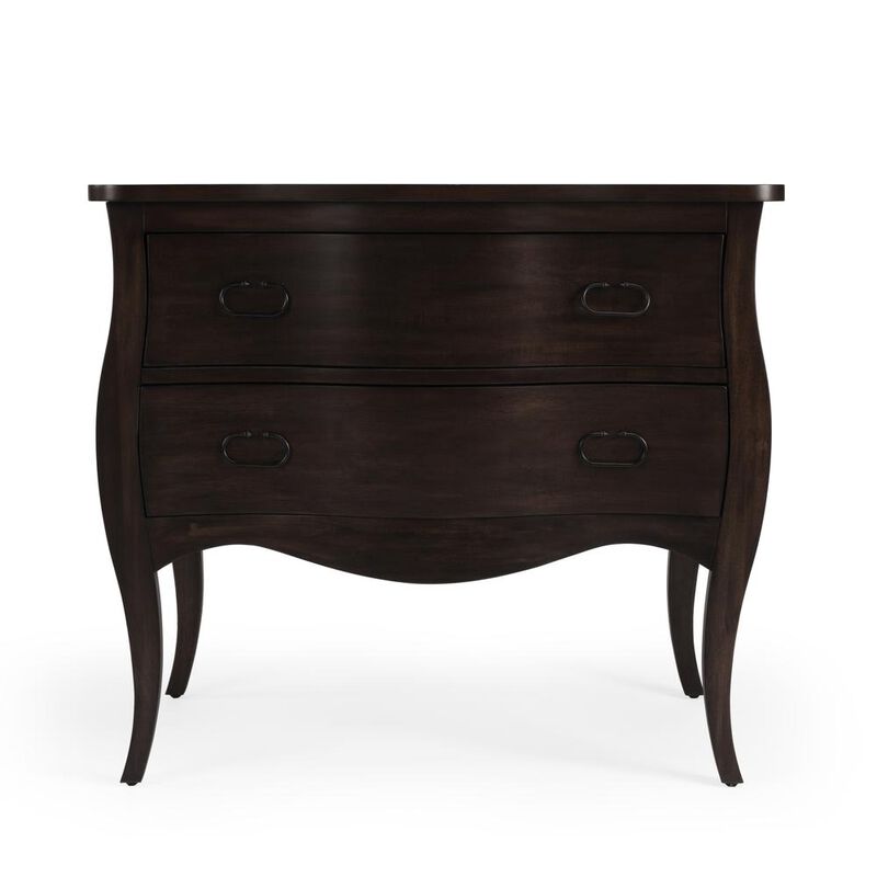 Butler Specialty Rochelle Walnut 2 Drawer Chest, Dark Brown