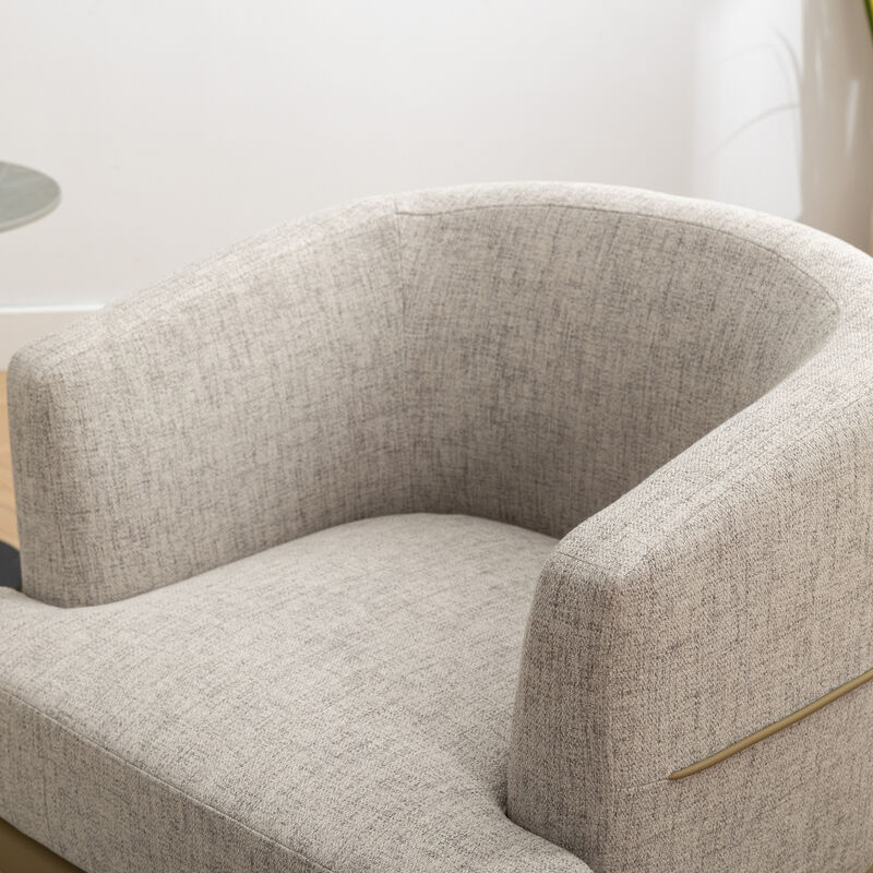 Merax Modern  Barrel Chair Upholstered Accent Chair