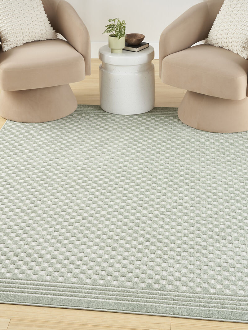 Care Free CAF02 Green 3'11" x 5'11" Rug