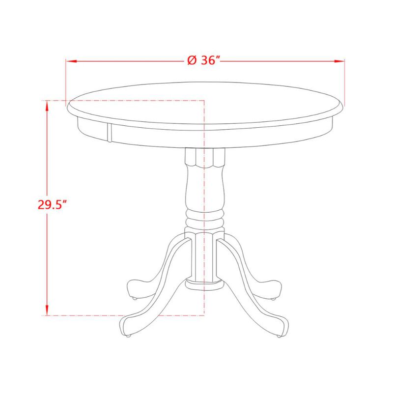Dining Table Wirebrushed Black