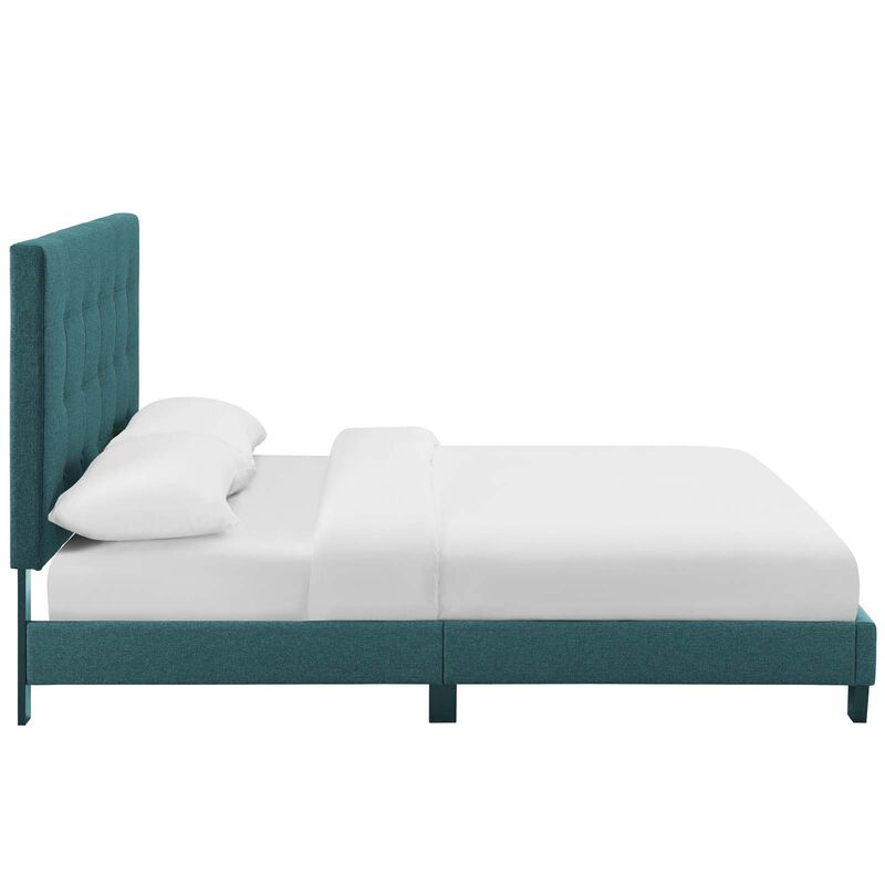 Modway - Melanie Queen Tufted Button Upholstered Fabric Platform Bed