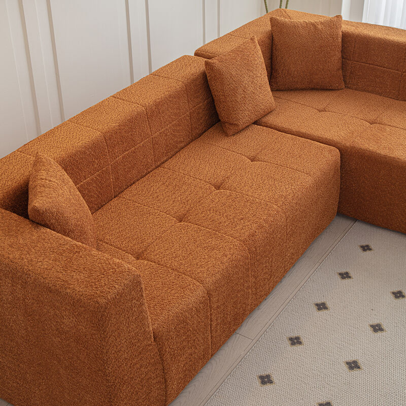 Merax Modular L-Shaped Sectional Floor Sofa Couch
