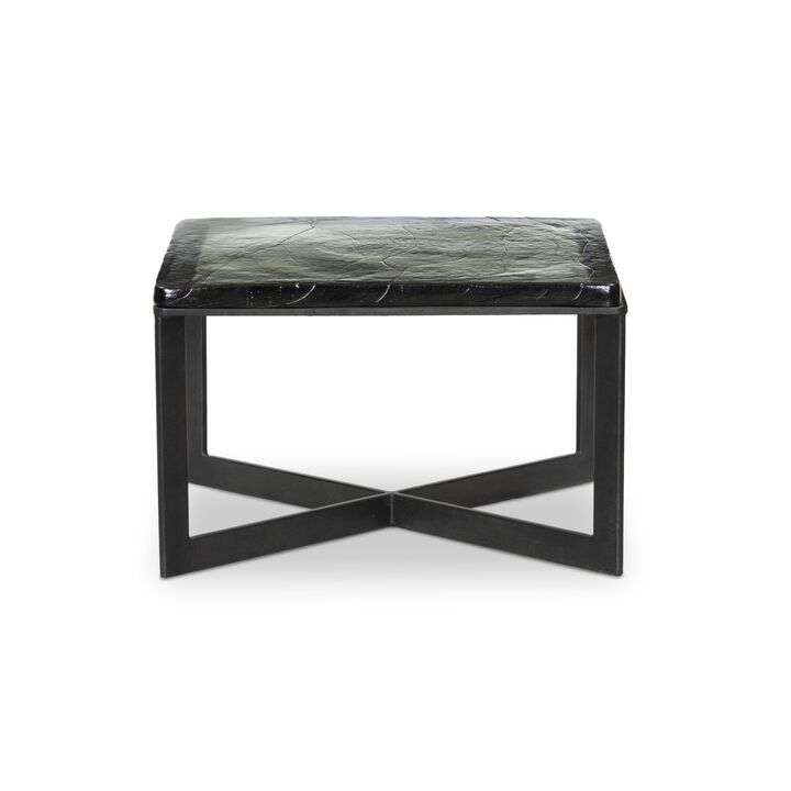 Lennie Clear Cast Glass Bunch Table