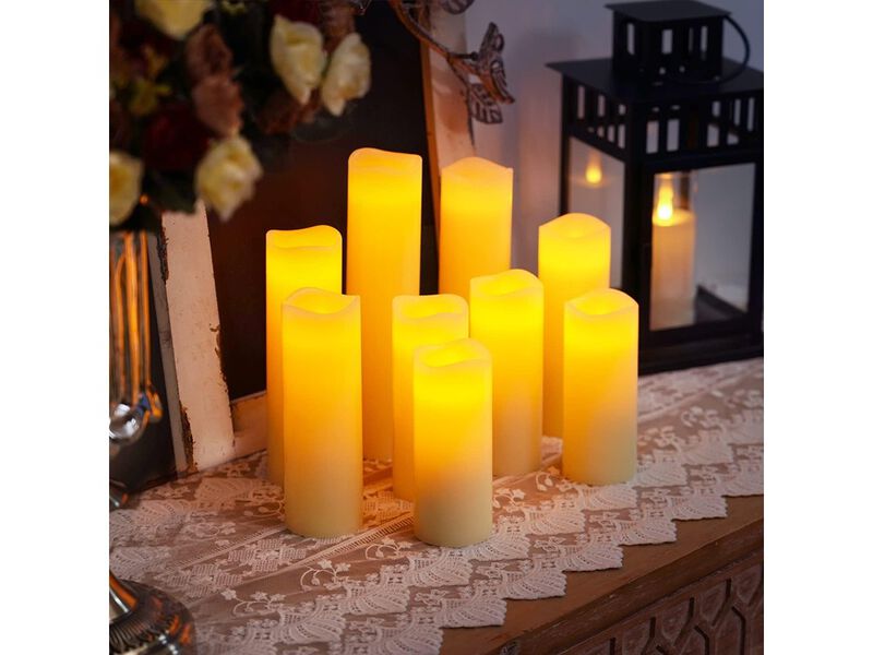 Homemory Flameless Candles Battery Operated LED Pillar Candles