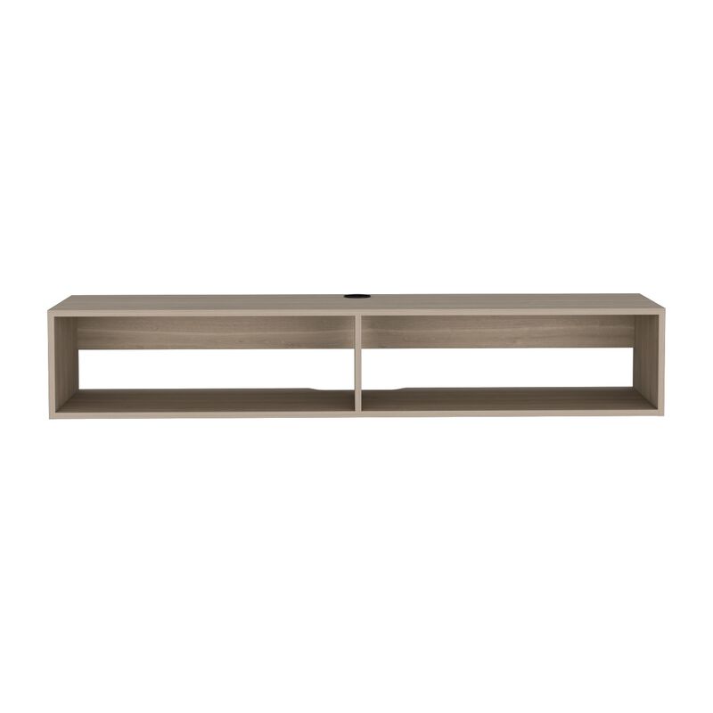 Floating Tv Stand Moore, Living Room, White Oak
