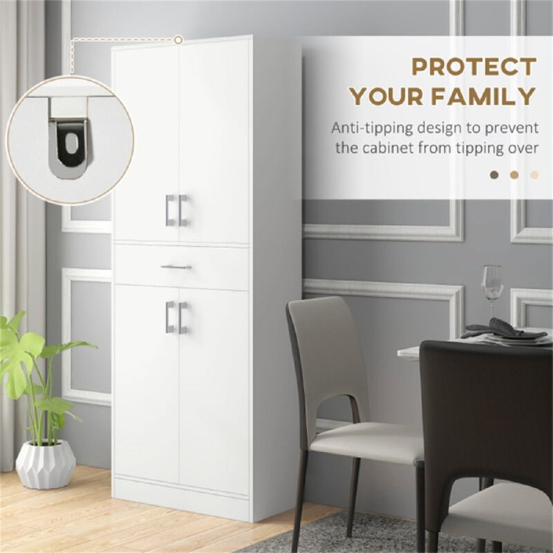 Multipurpose Kitchen Cabinet – Storage Organizer with Shelves & Drawers