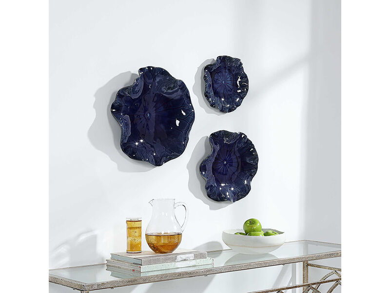Abella Blue Ceramic Wall Decor