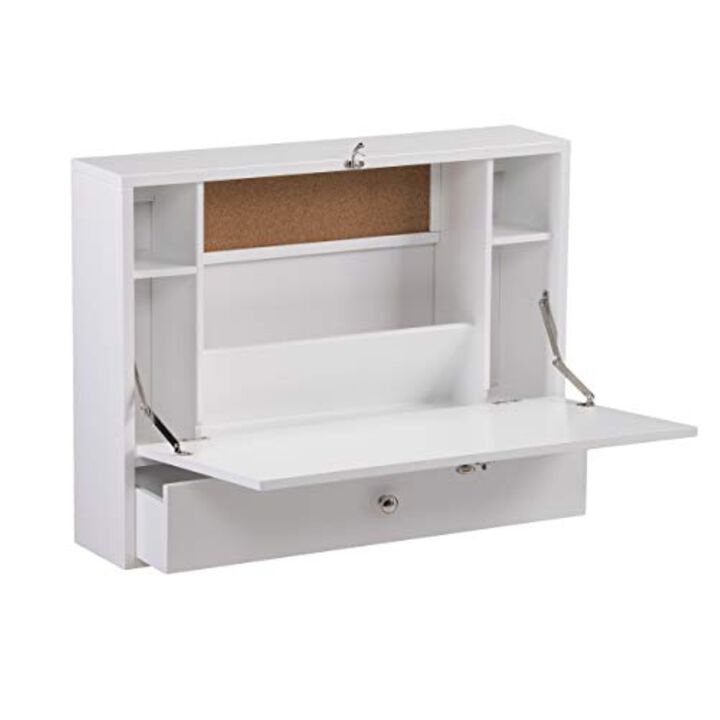 SEI Furniture Wall Mount Folding Laptop Desk