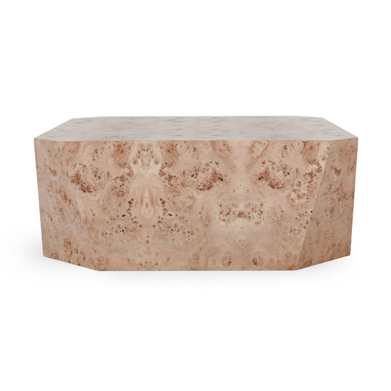Avena Burl Square Coffee Table