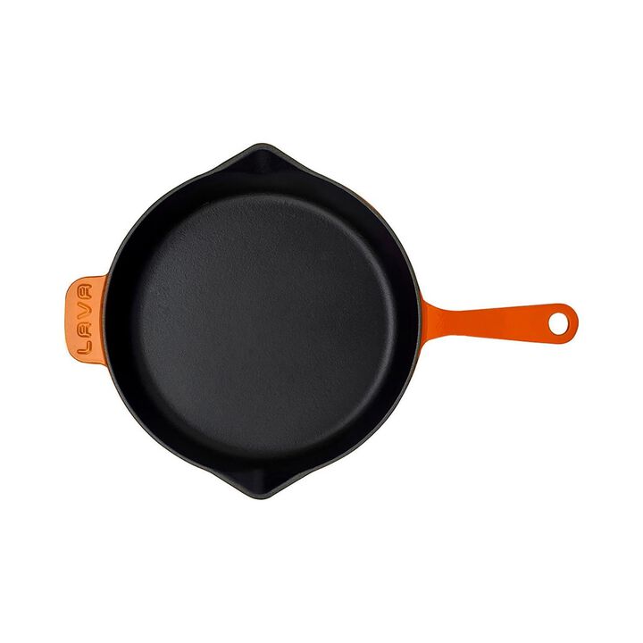 Cast Iron dia.11" h:2" Round Cast Iron Skillet