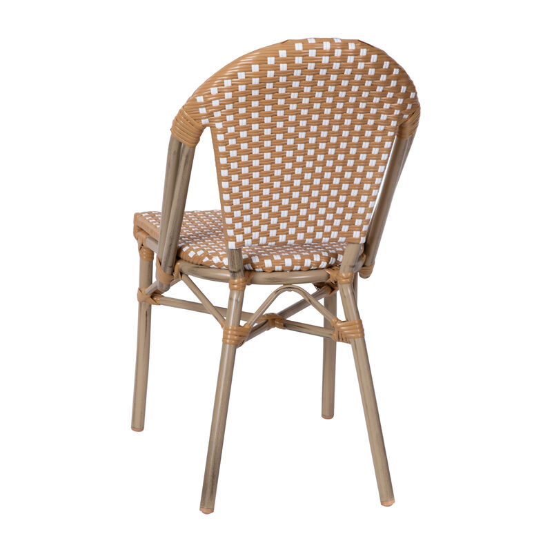2PK White/Navy Paris Chair