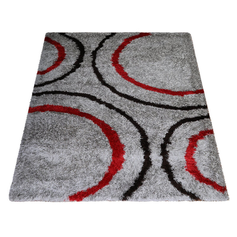 Rugsotic Carpets Hand Tufted Shag Polyester 10'x13' Area Rug Contemporary Multicolor K00032