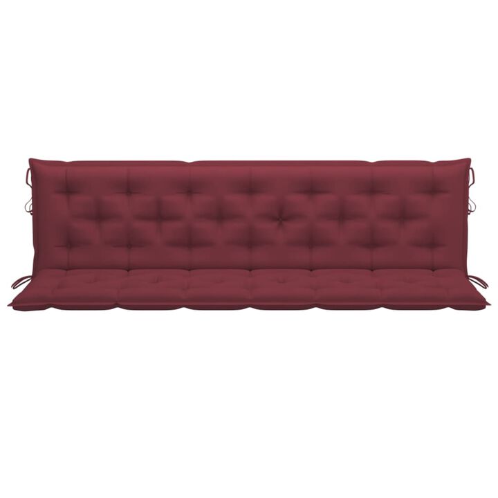 vidaXL Cushion for Swing Chair Wine Red 78.7" Fabric