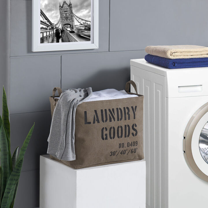 Collapsible Army Canvas Laundry Basket