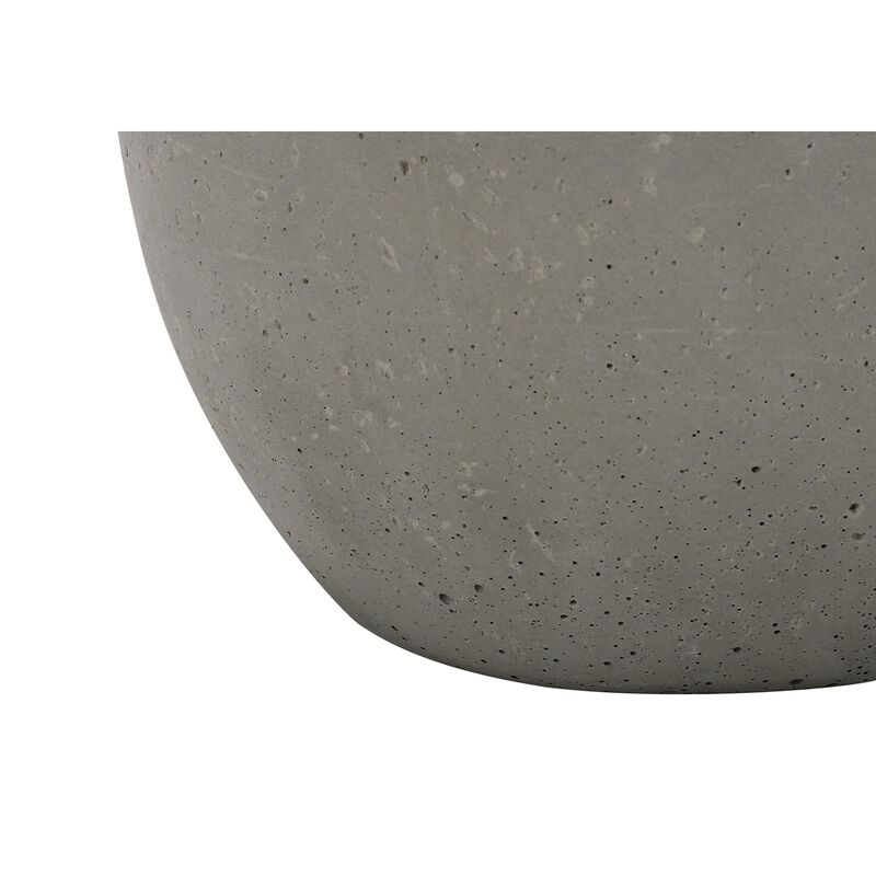 Monarch Specialties I 9626 - Lighting, 20"H, Table Lamp, Grey Concrete, Ivory / Cream Shade, Contemporary