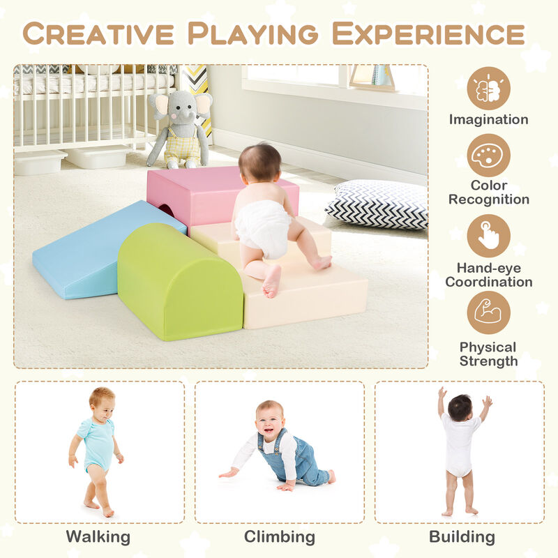 Climb and Crawl Foam Block Play Set for Infant Baby