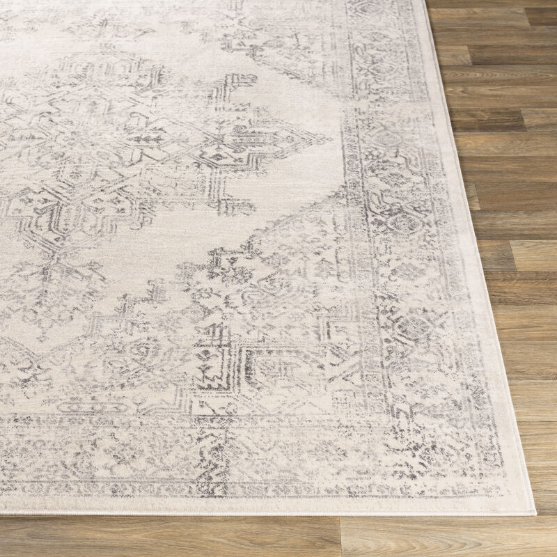 Roma ROM-2322 9' x 12'3' Gray Rug