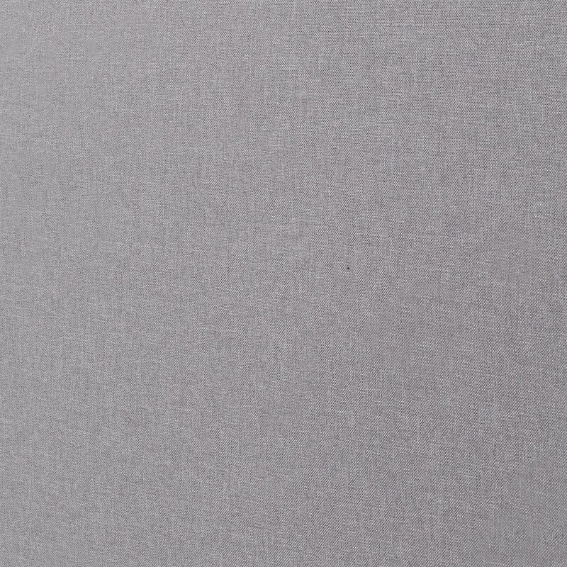 Shirin Queen Size Bed, Wood, Nailhead Trim, Upholstered Headboard, Gray - Benzara
