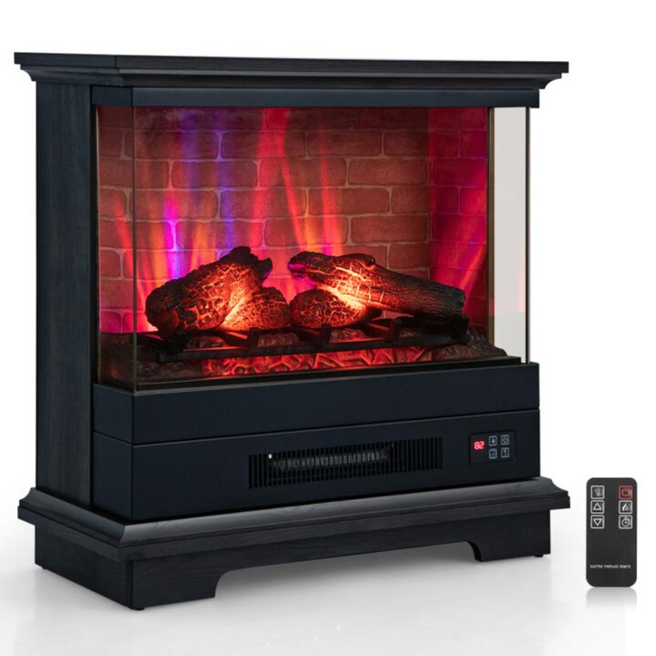 Hivvago 27 Inch Freestanding Fireplace with Remote Control