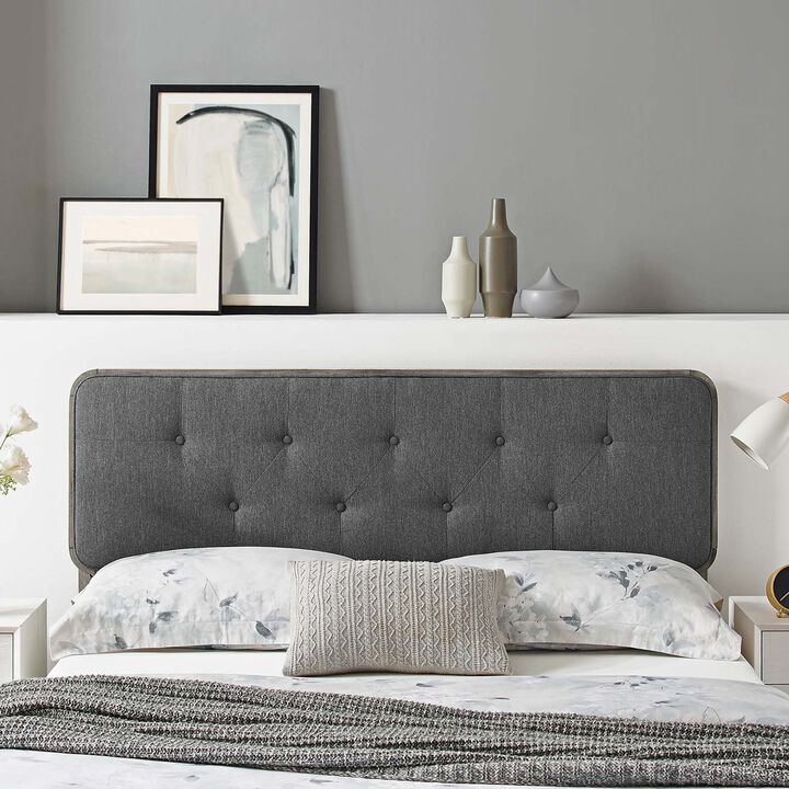 Modway - Collins Tufted King Fabric and Wood Headboard