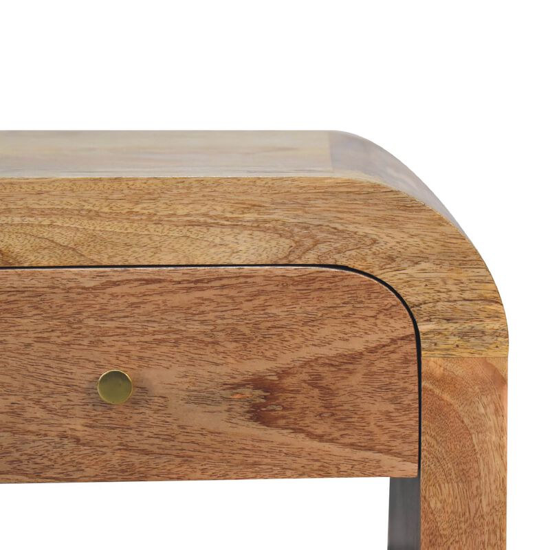 Chestnut Prism Solid Wood 2 Drawers  NightStand