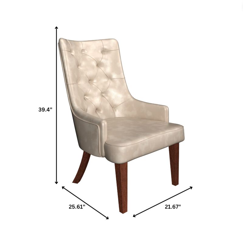 Leisuremod Spruce Collection Modern Wooden Dining Chair in Charcoal Grey