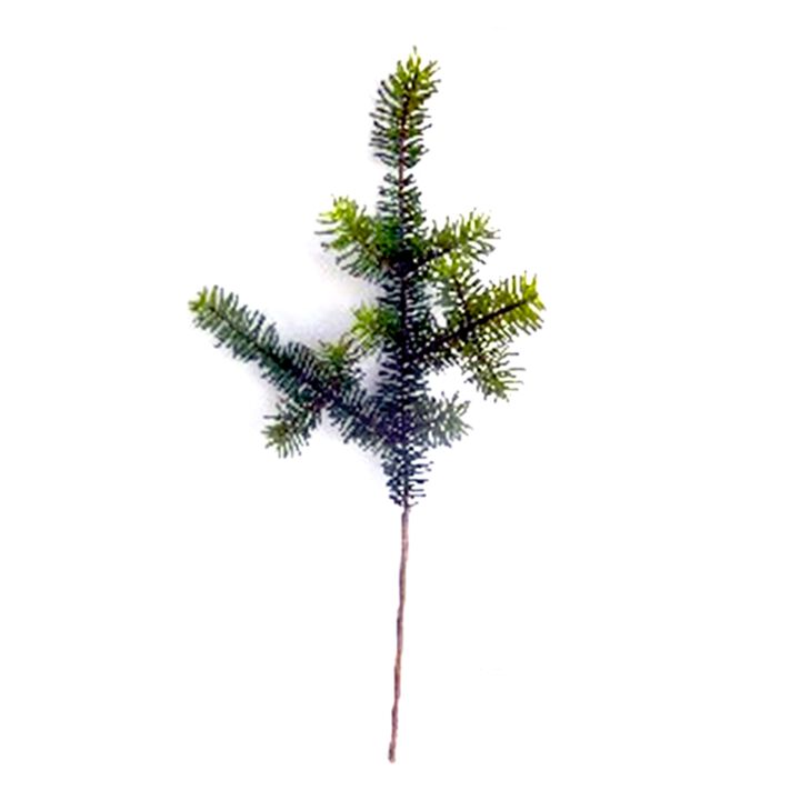 Set of 6 Wintry Green Pine Sprays for Holiday and Winter Decor
