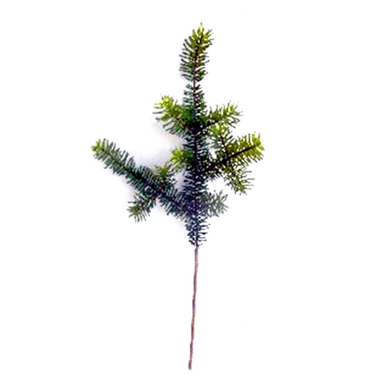 Set of 6 Wintry Green Pine Sprays for Holiday and Winter Decor