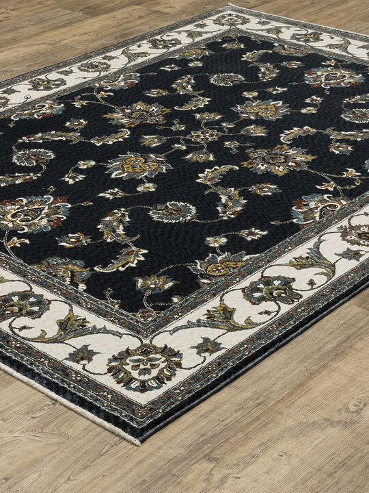 Vivian 3'10" x 5'5" Navy Rug