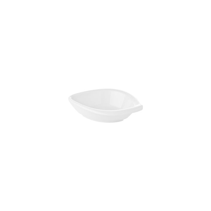 Porcelain Hawaii 7.5" x 6" x h:2" 10 oz. Oval White Porcelain Bowl (Set of 4)