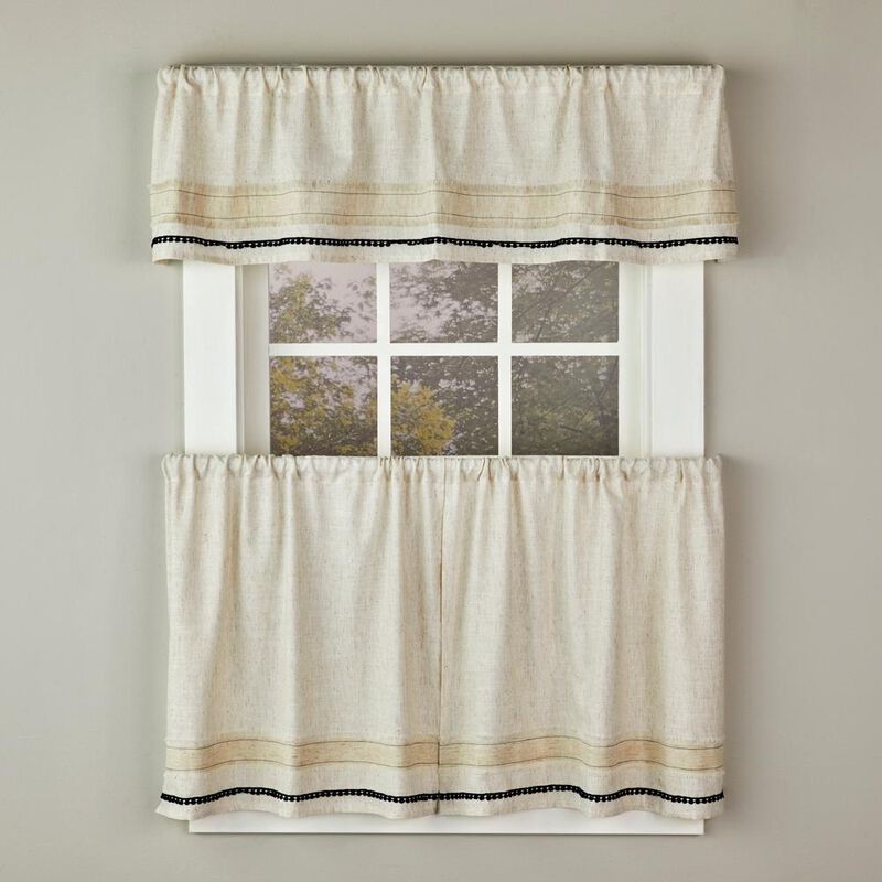 SKL Home Subtle Stripe Valance - 56x13", Linen