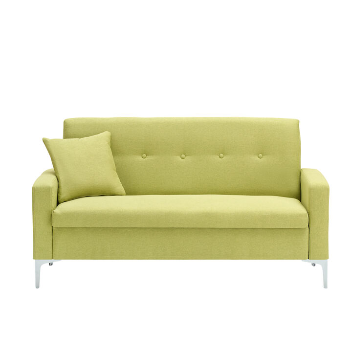 Merax Upholstered Loveseat Sofa with Hidden Storage