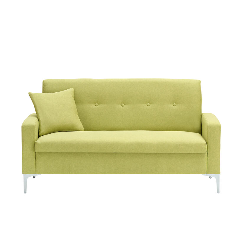Merax Upholstered Loveseat Sofa with Hidden Storage