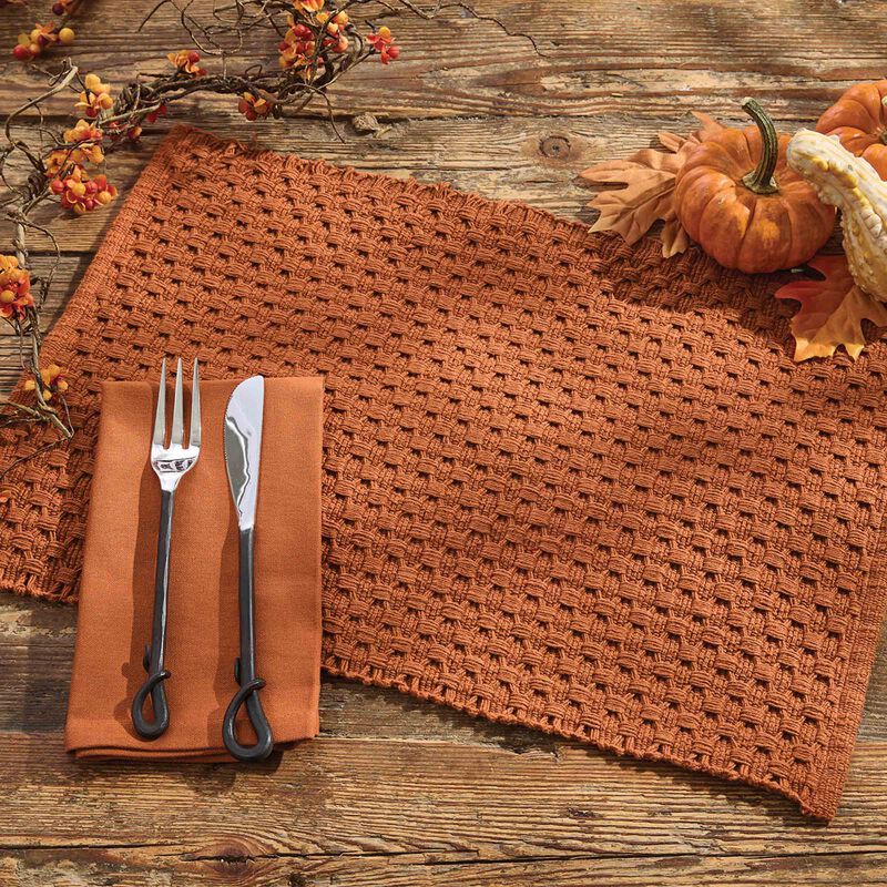 Park Designs Chadwick Terracotta Napkin Set of 4