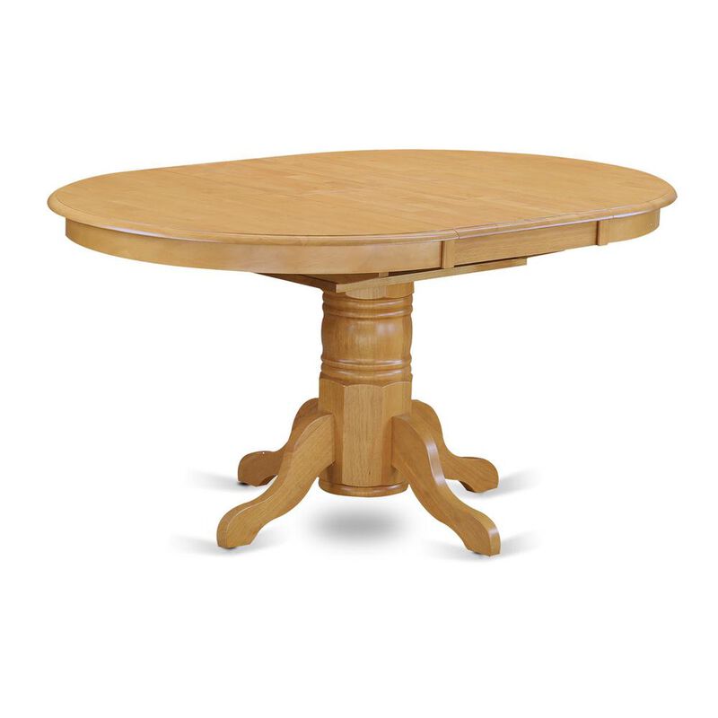 East West Furniture 5  Pc  Dining  room  set-Oval  dinette  Table  with  Leaf  and  4  Dining  Chairs