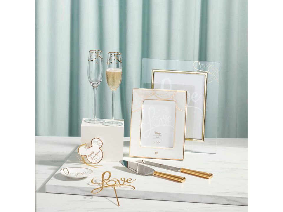 Lenox Disney Bridal Dessert Set, Metallic