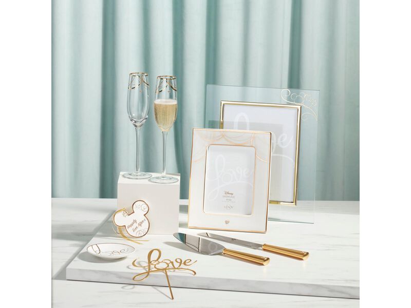 Lenox Disney Bridal Dessert Set, Metallic