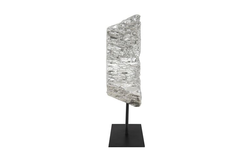 Cast Eroded Wood Circle on Stand