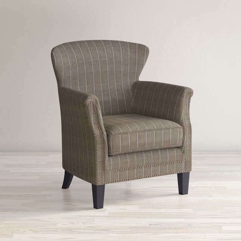 Jofran Layla Classic Upholstered Accent Chair with Nailhead Trim