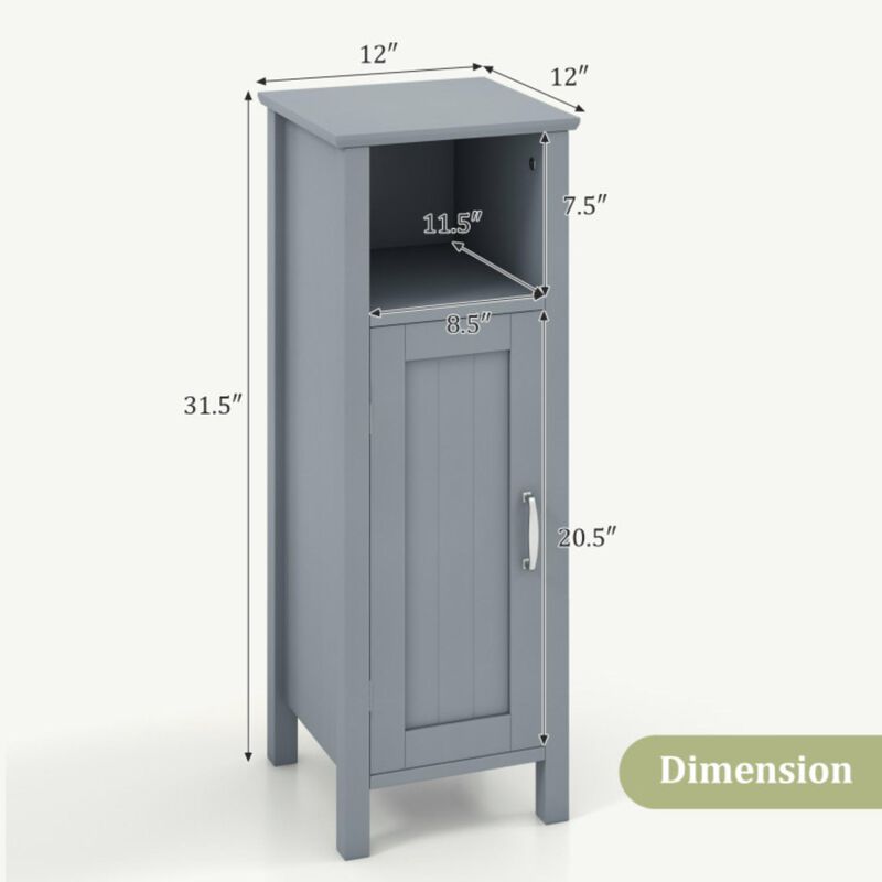 Hivvago Bathroom Storage Organizer with 2-Tier Cabinet