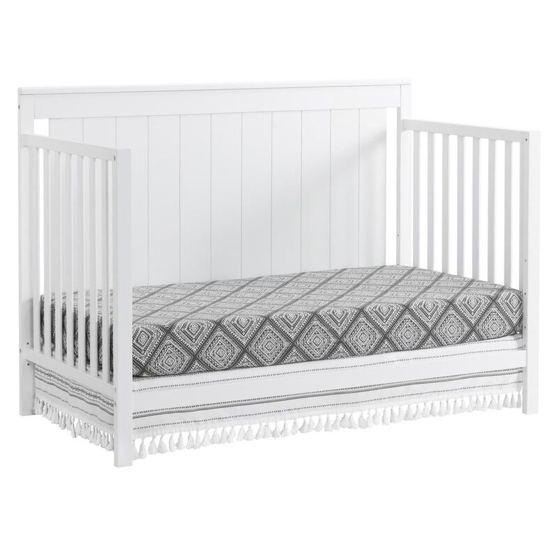 Oxford Baby Lazio 4 In 1 Convertible Crib Snow White