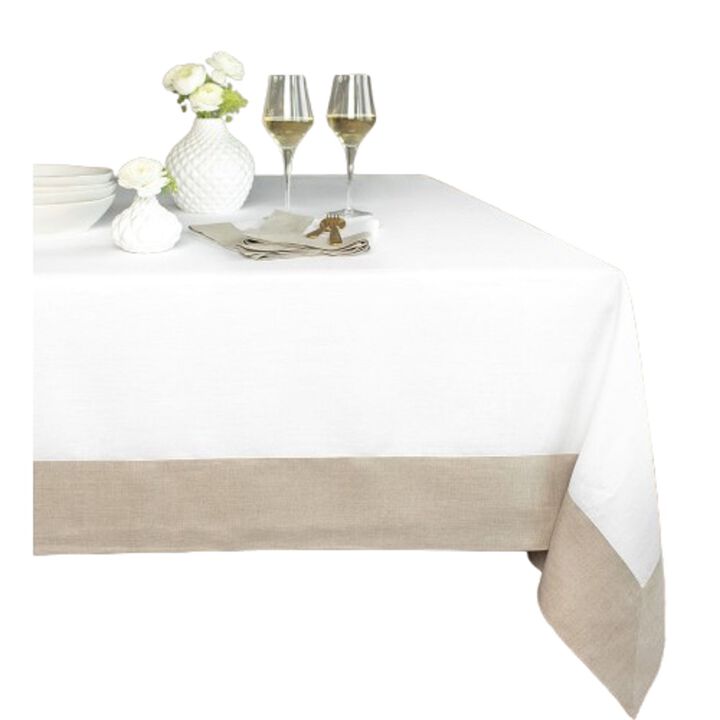 Solino Home 100% Pure Linen Tablecloth 60 x 90 Inch | Contempo