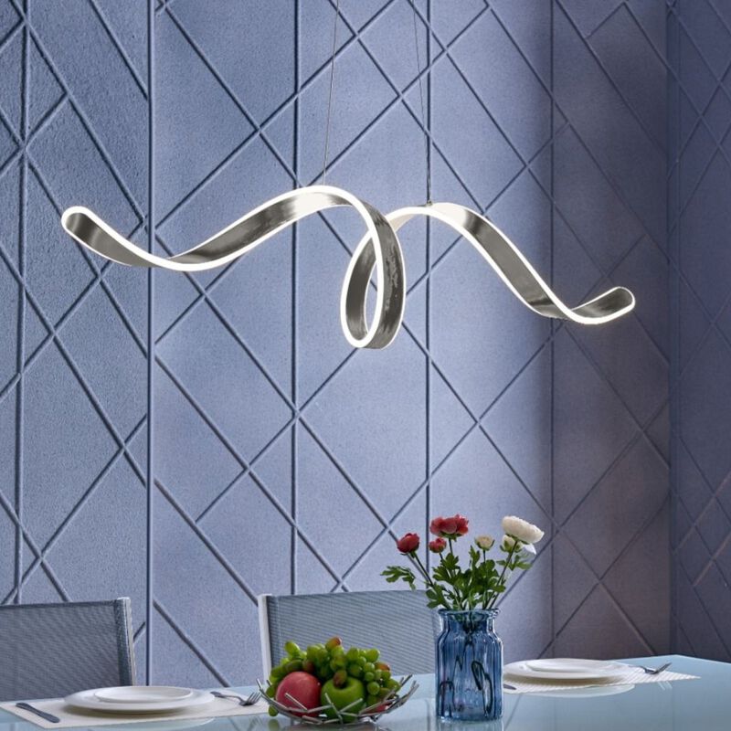 Copenhagen Chandelier Chrome Metal Integrated LED Dimmable