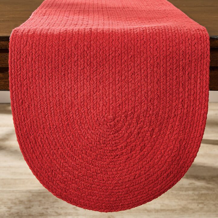 Split P Red Essex Table Runner 15" X 54"