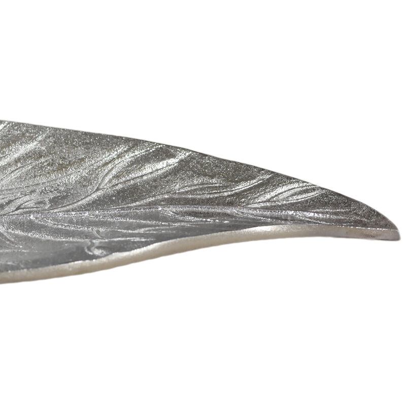 Handmade Decorative Silver Color Coated 10.23 x 3.54 x 0.46 Inches Aluminium Tray 060AB BBH Home's